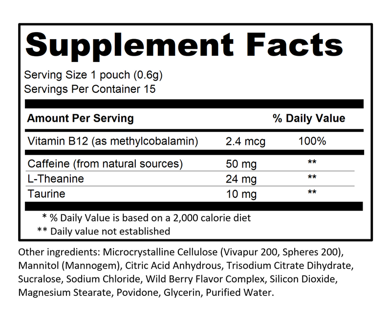 Wild Berry Supplement Facts