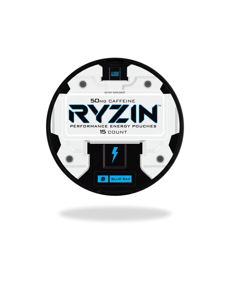RYZIN Blue Raz energy pouches