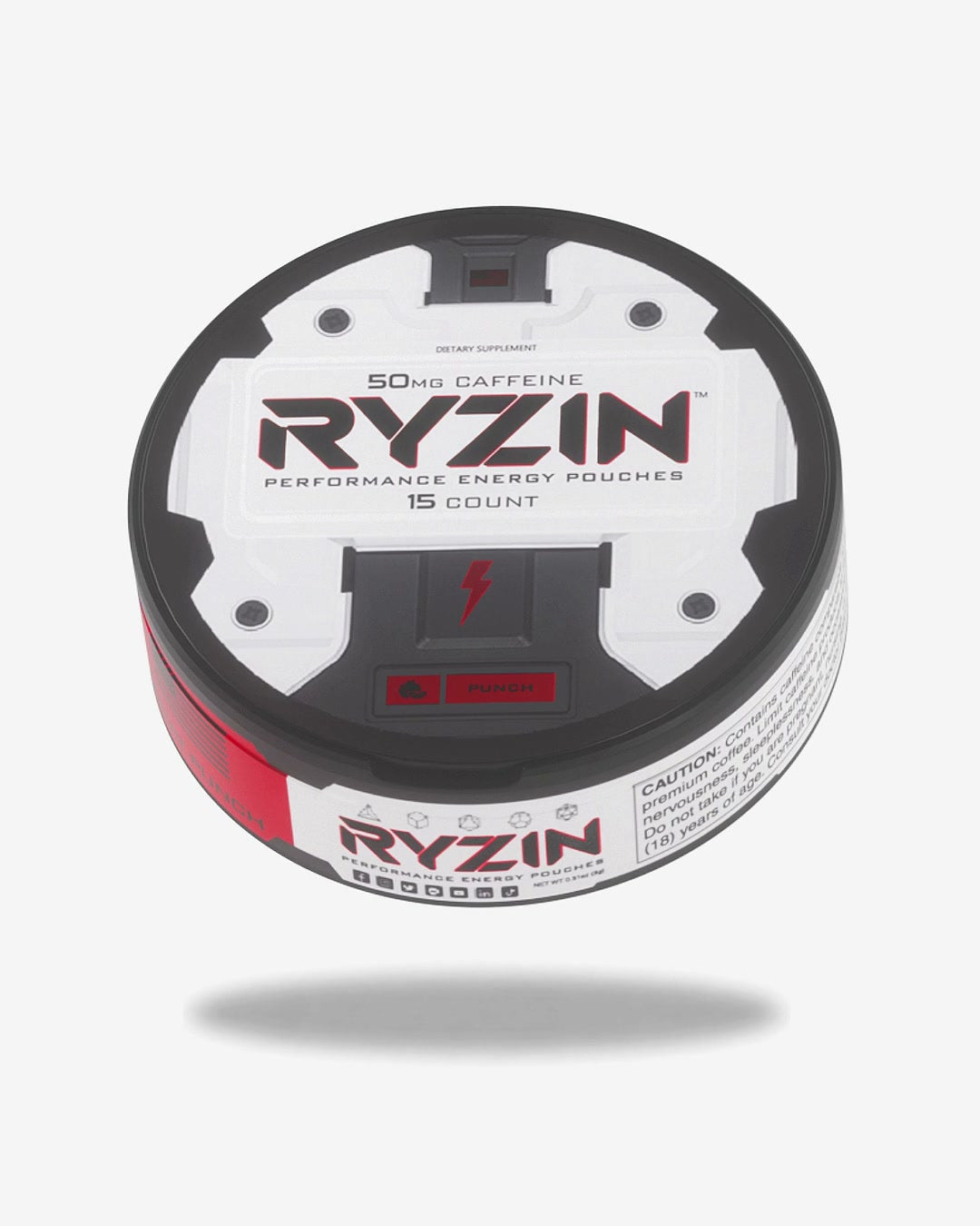 RYZIN Fruit Punch energy pouches