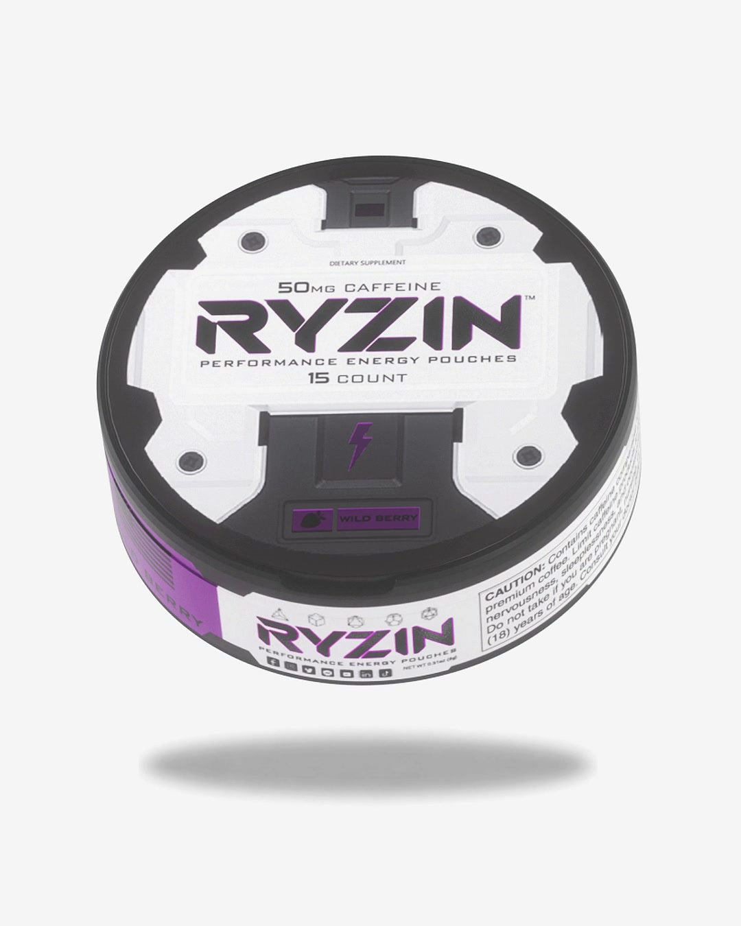 RYZIN Wild Berry energy pouches